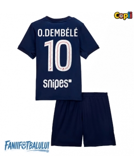 Paris Saint-Germain Ousmane Dembele #10 Echipament de Fotbal Replică 2025-26 Copii Acasa (+ Șorturi)
